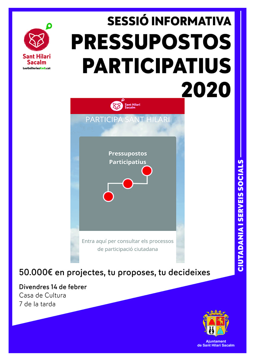 Novetats en els Pressupostos Participatius 2020
