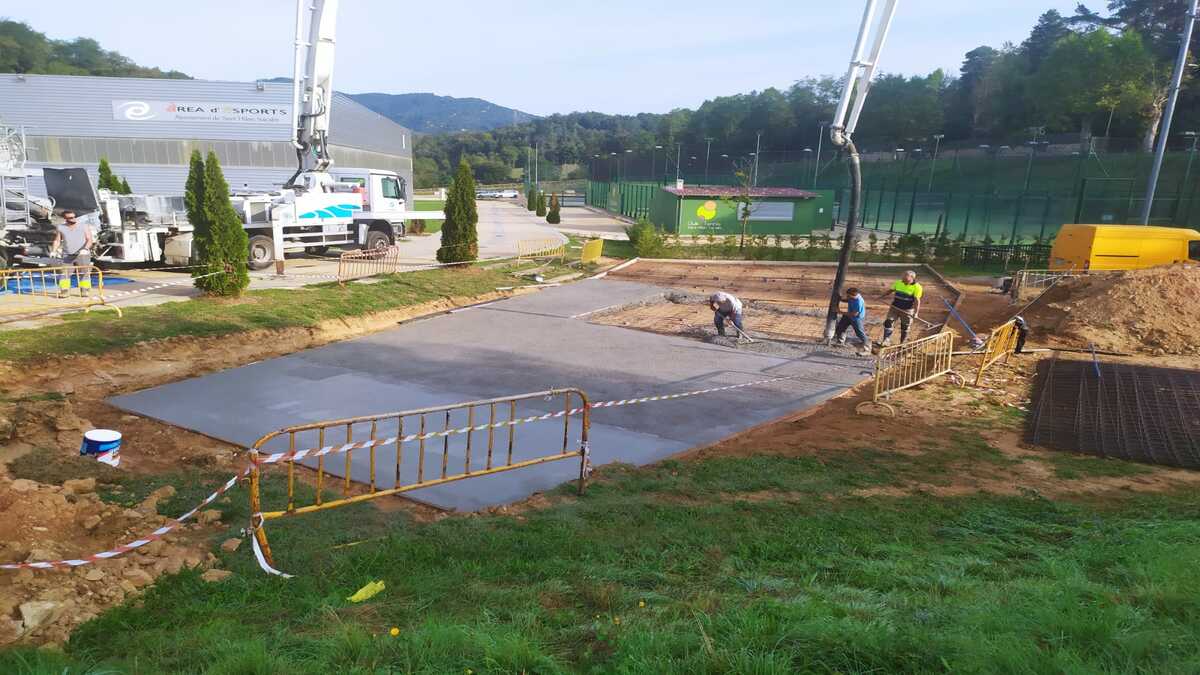 S’inicia la construcció de l’Skatepark de Sant Hilari a la zona esportiva.