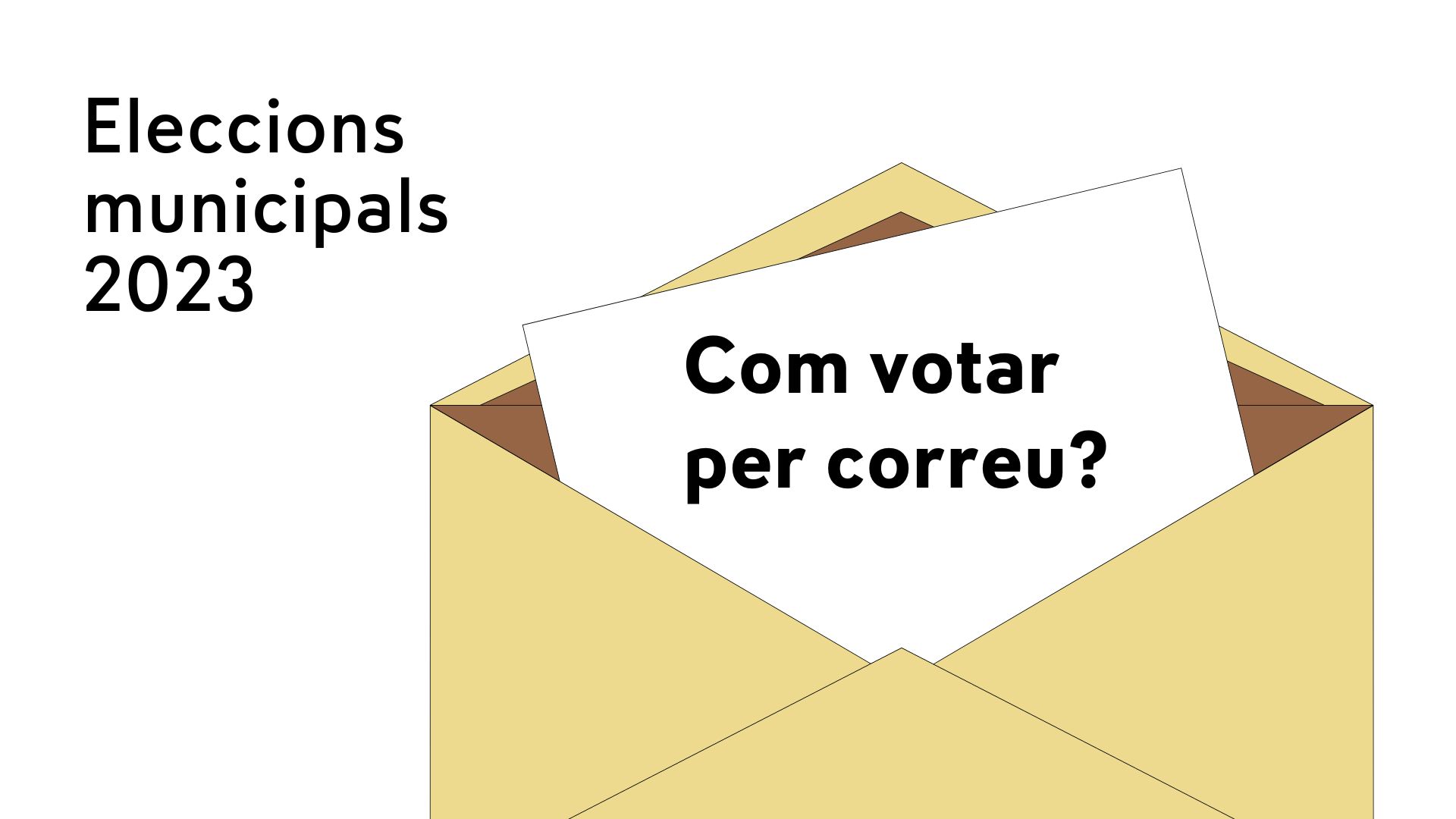 Eleccions municipals del 28 de maig: vot presencial o per correu