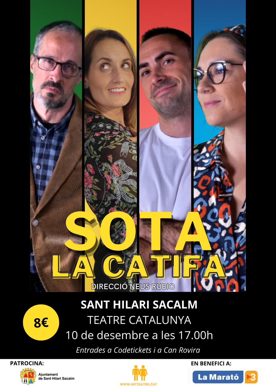 Teatre amb l’obra “Sota la catifa” de WCTeatre Arbúcies per la Marató de 3cat